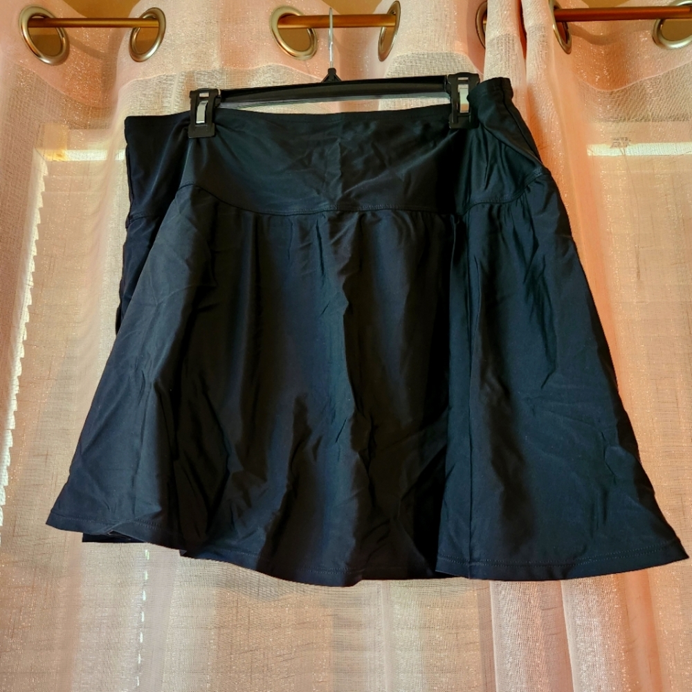 Black Honeylove Swim skirt 3X